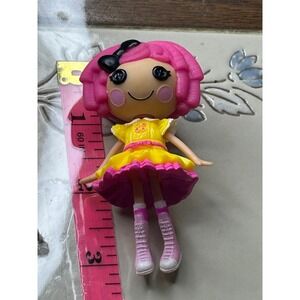 Lalaloopsy Mini Doll Crumb Sugar Cookie Pink Hair Yellow Dress Boots Toy Kids